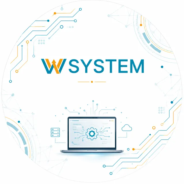 WSYSTEM visual identity: a system centralizing company operations